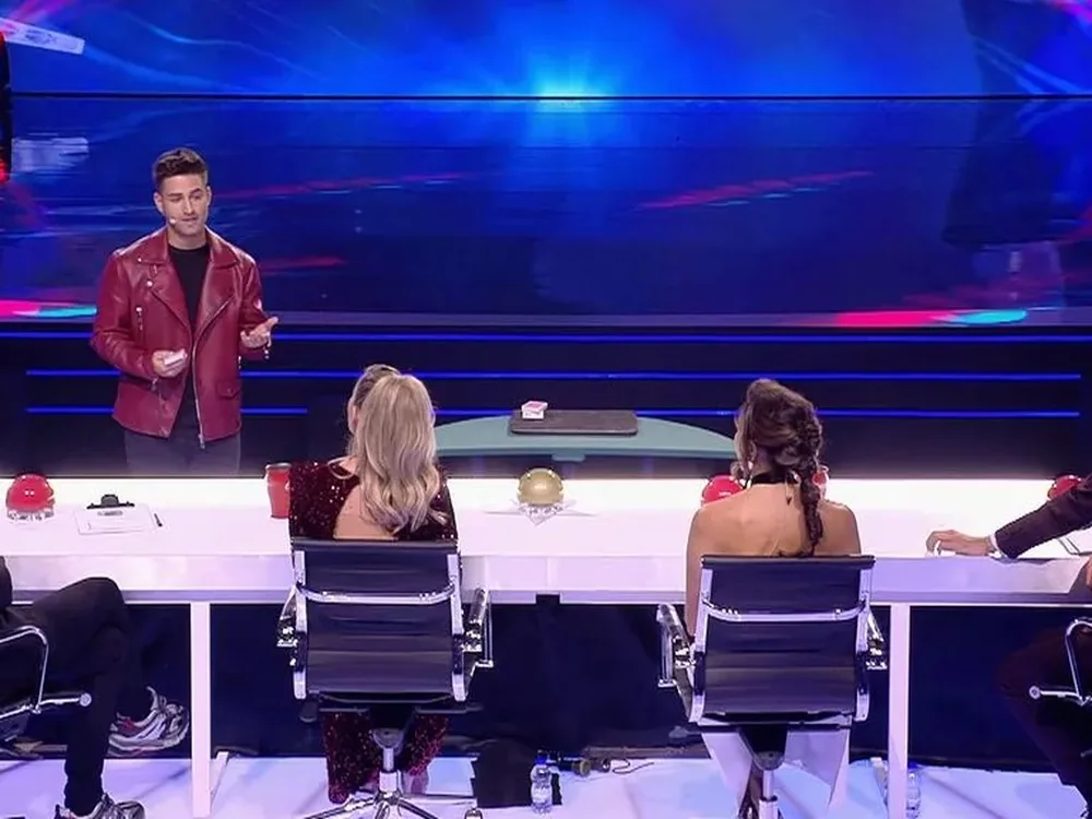 Santi Marcilla actuando ante el jurado de Got Talent España